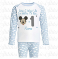 Load image into Gallery viewer, Embroidered Minnie / Micky Mouse Birthday Eve Pyjamas

