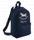 Load image into Gallery viewer, Embroidered Backpack - Toy Horse
