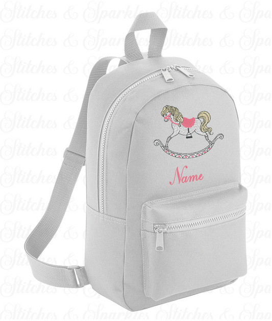 Embroidered Backpack - Toy Horse