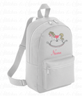 Load image into Gallery viewer, Embroidered Backpack - Toy Horse
