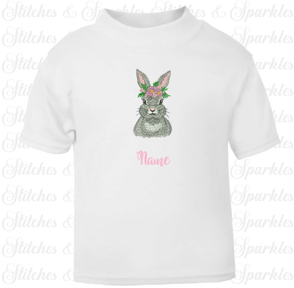 Embroidered Safari Animals Short / Long Sleeve T-shirt