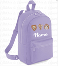 Load image into Gallery viewer, Embroidered Safari Animals Backpack
