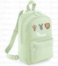 Load image into Gallery viewer, Embroidered Safari Animals Backpack
