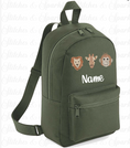 Load image into Gallery viewer, Embroidered Safari Animals Backpack
