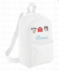 Load image into Gallery viewer, Embroidered Farm Animals Backpack
