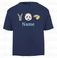 Load image into Gallery viewer, Embroidered Safari Animals T-shirt
