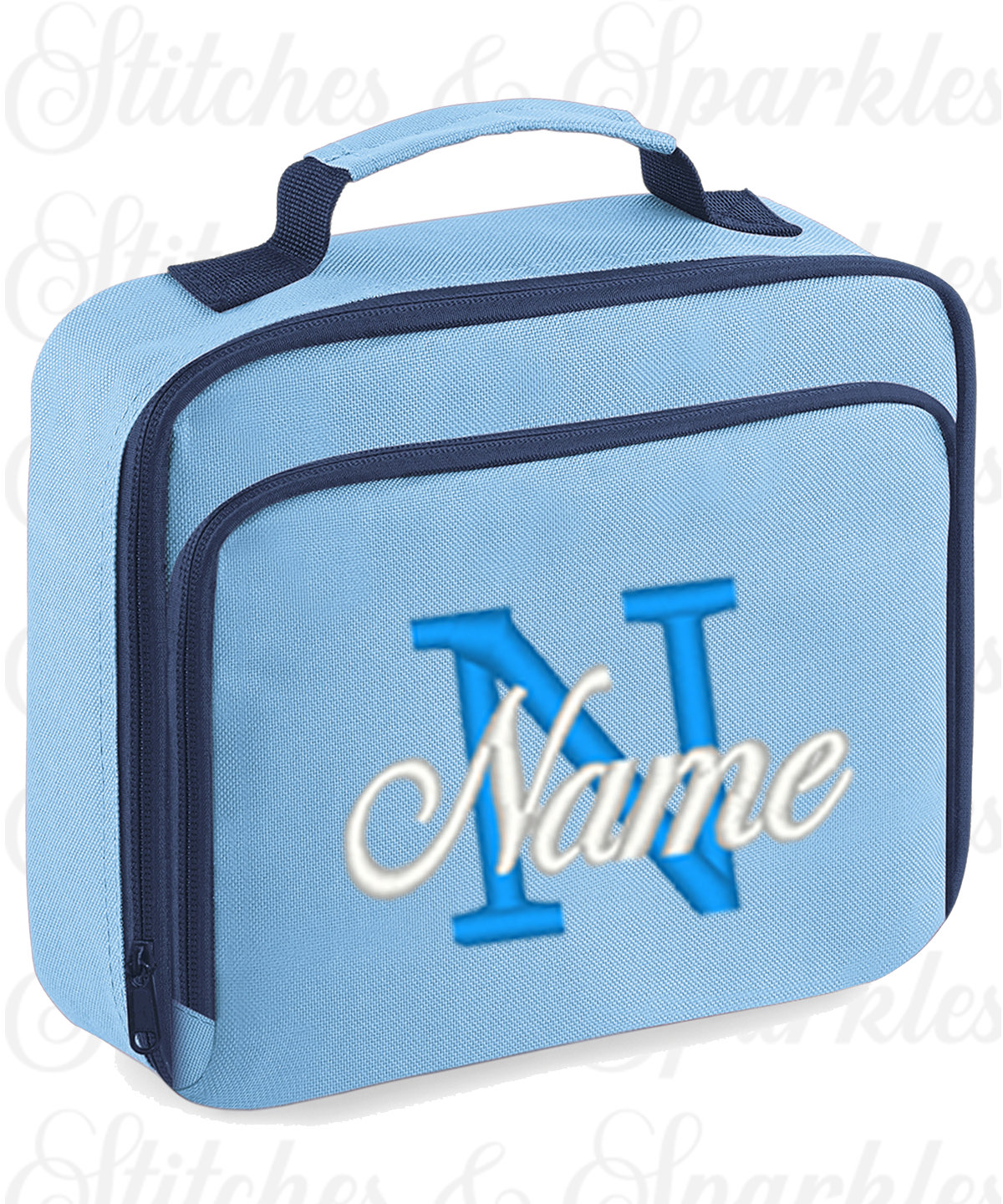 Embroidered Lunch Cooler Bag - Initial & Name