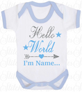 Load image into Gallery viewer, Hello World... Baby Announcment Vest
