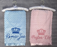 Load image into Gallery viewer, Embroidered Crown Luxury Dimple Blanket
