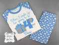 Load image into Gallery viewer, Embroidered Birthday Eve Present Bow Pyjamas
