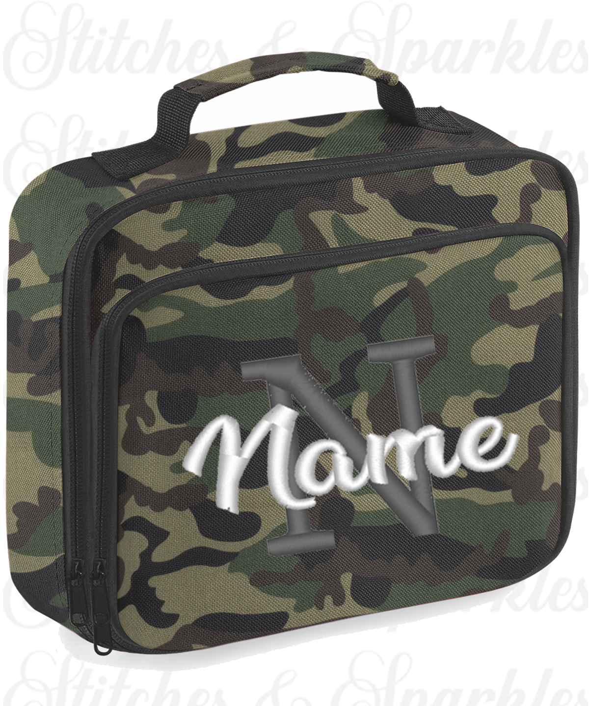 Embroidered Lunch Cooler Bag - Initial & Name