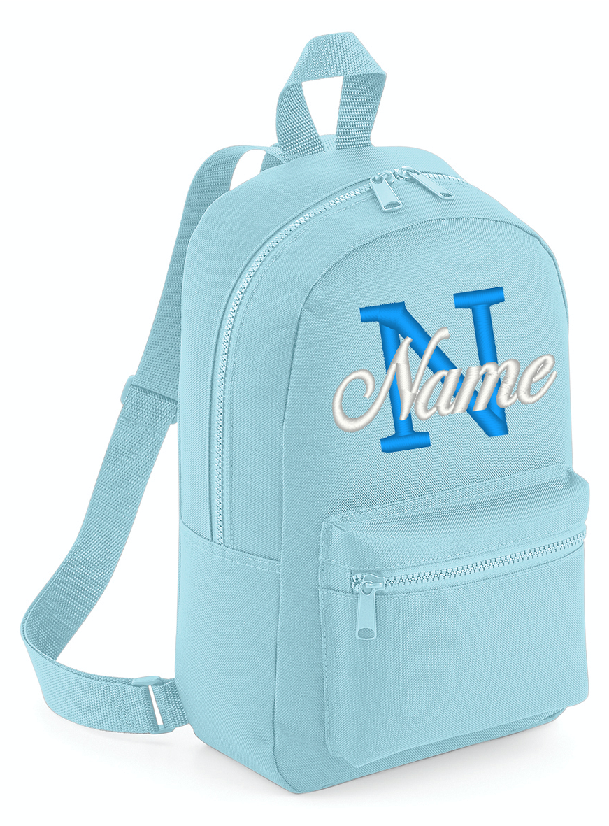 Embroidered Backpack - Initial & Name