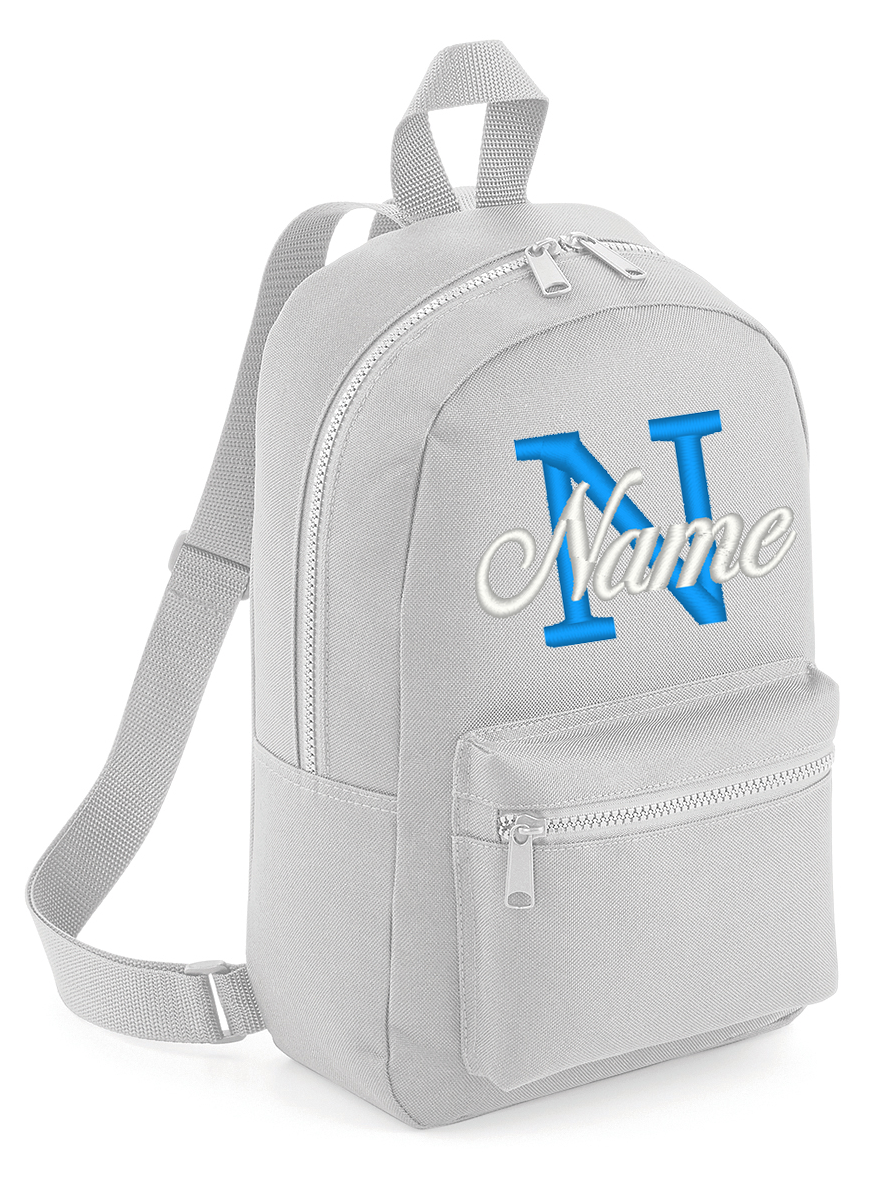 Mini backpack with initial online