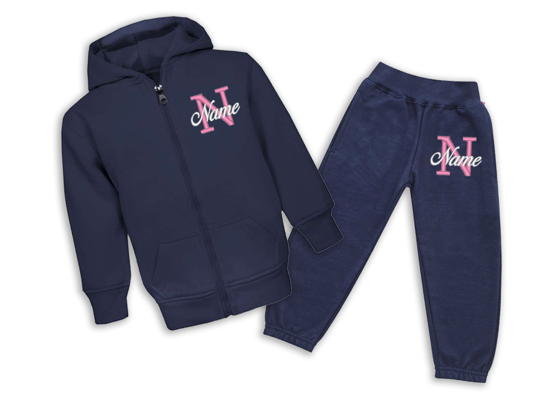 Jacket & Joggers Tracksuit - Embroidered Initial & Name