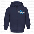 Load image into Gallery viewer, Embroidered Zip Up Hoodie Jacket - Initial & Name
