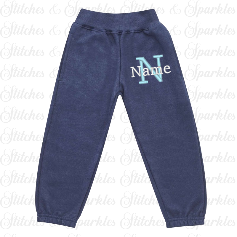 Embroidered Joggers - Initial & Name