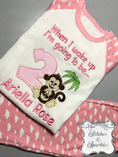 Load image into Gallery viewer, Embroidered Birthday Safari Zoo Animal Pyjamas
