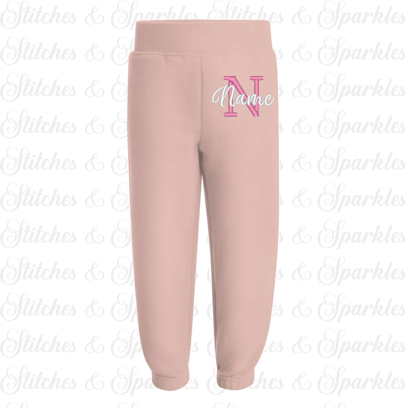 Embroidered Joggers - Initial & Name