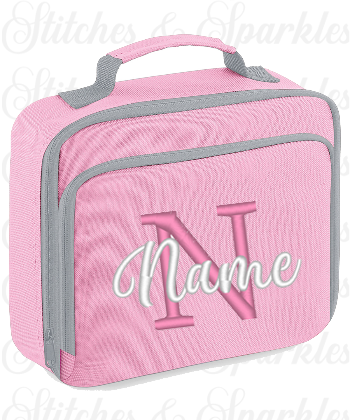 Embroidered Lunch Cooler Bag - Initial & Name