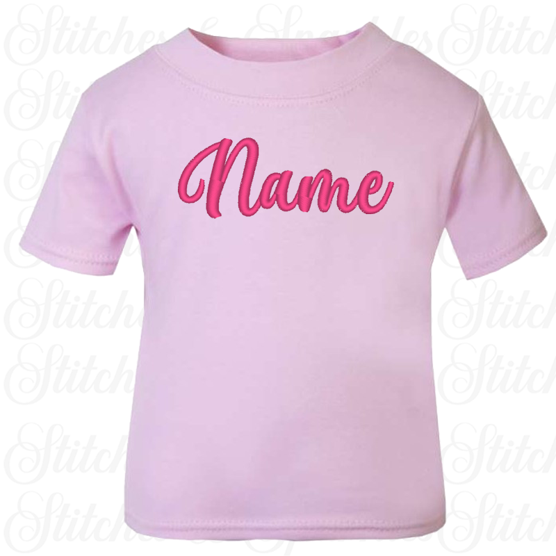 Embroidered T-shirt - Name