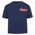 Load image into Gallery viewer, Embrodiered T-shirt Initial & Name
