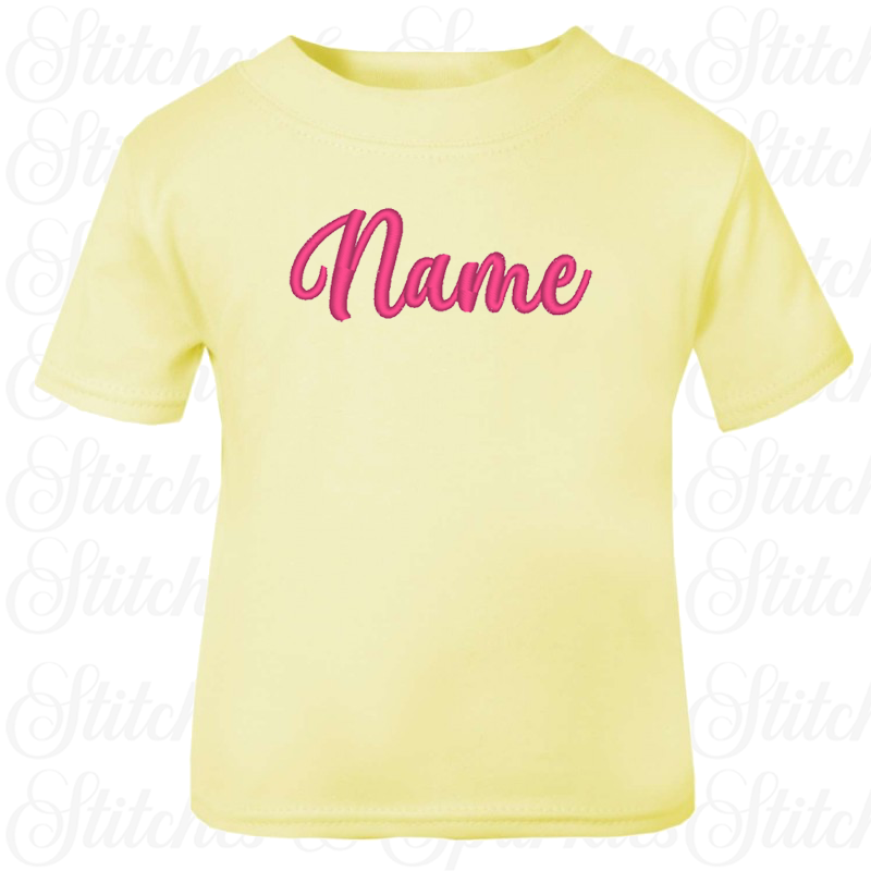 Embroidered T-shirt - Name