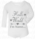 Load image into Gallery viewer, Hello World... Baby Announcment Vest
