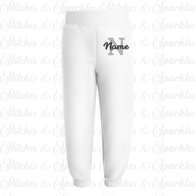 Embroidered Joggers - Initial & Name