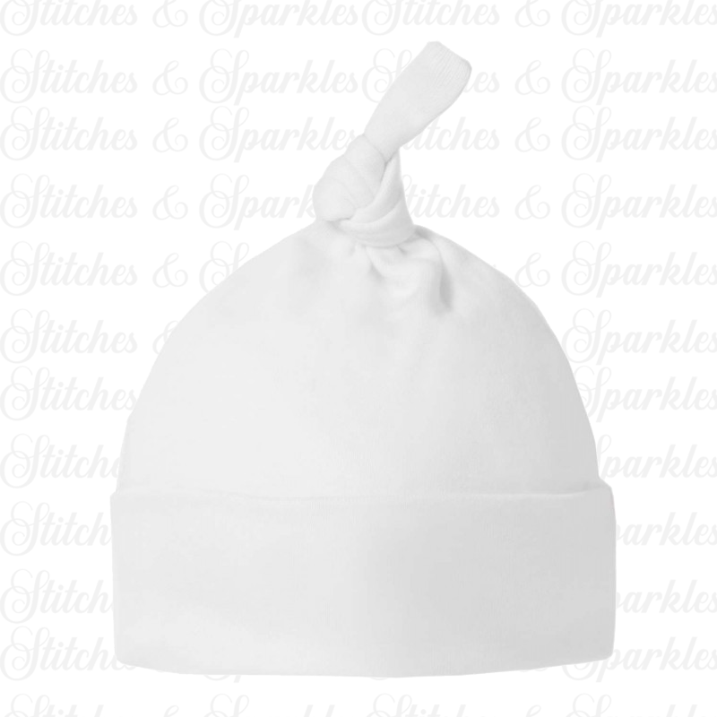 Embroidered Knotted Baby Hats