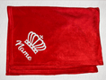 Load image into Gallery viewer, Embroidered Crown Fleece Blanket
